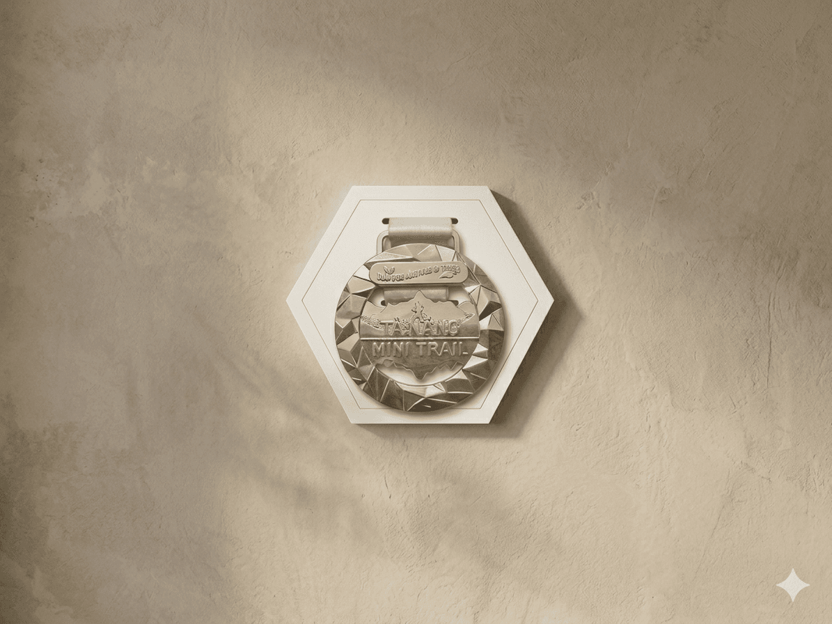 Medal Hanger Display Hexagon demo 1