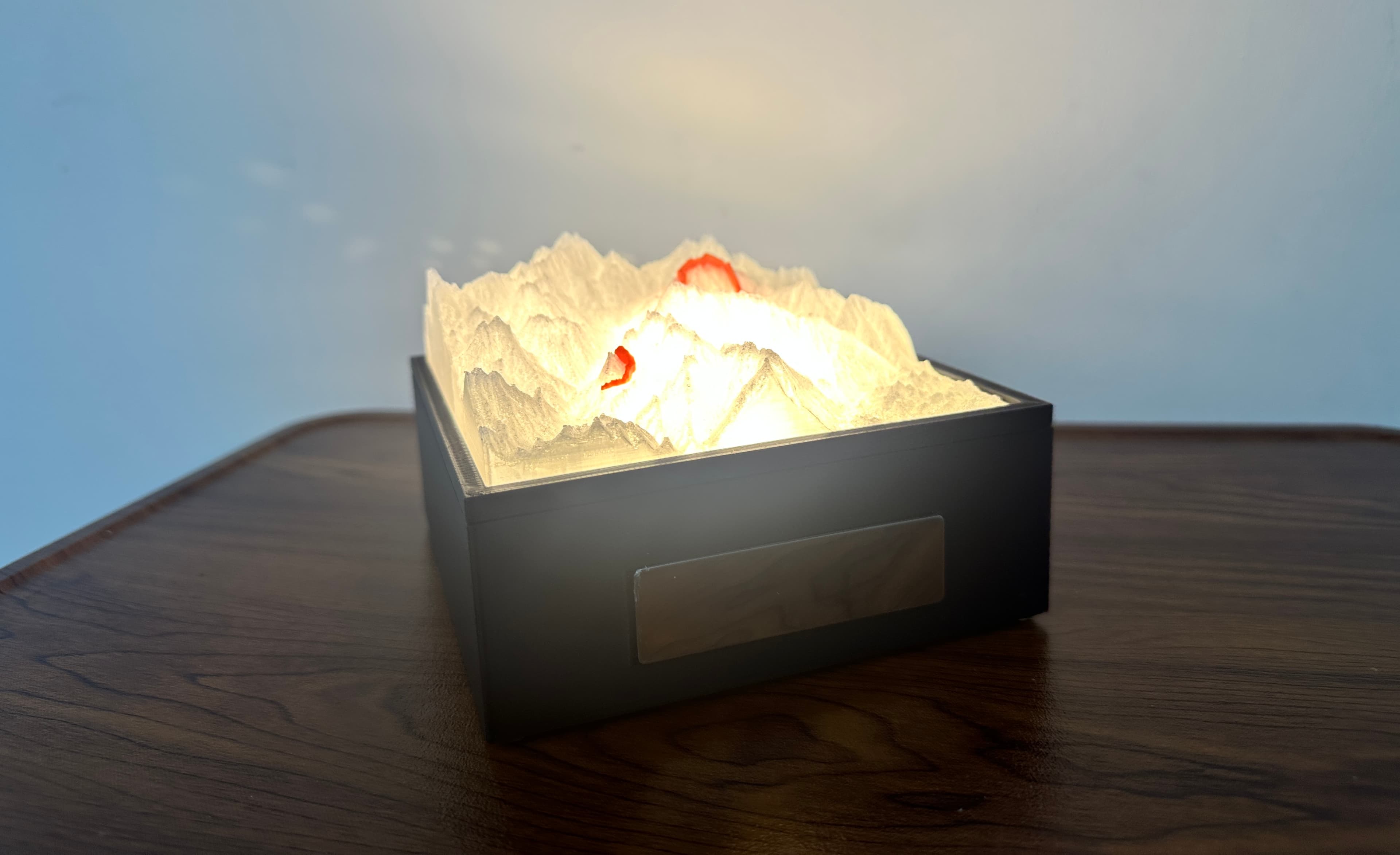 TerraLume - Terrain Map Lamp Box demo 1